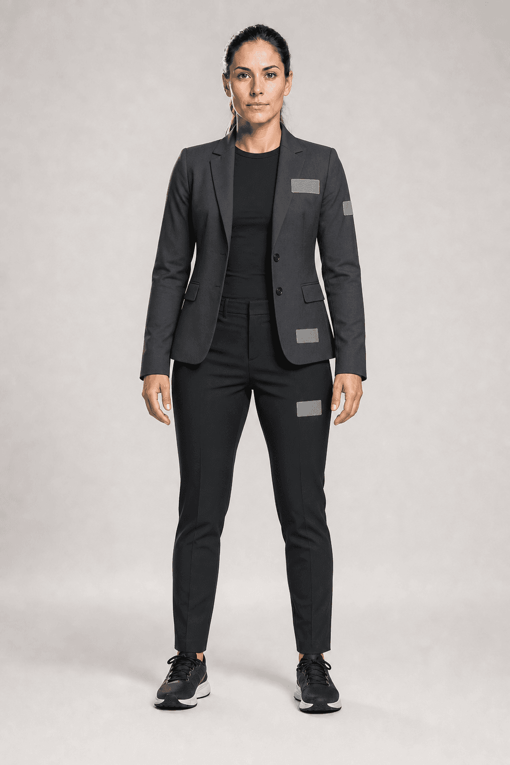 Athlete blazer placement look