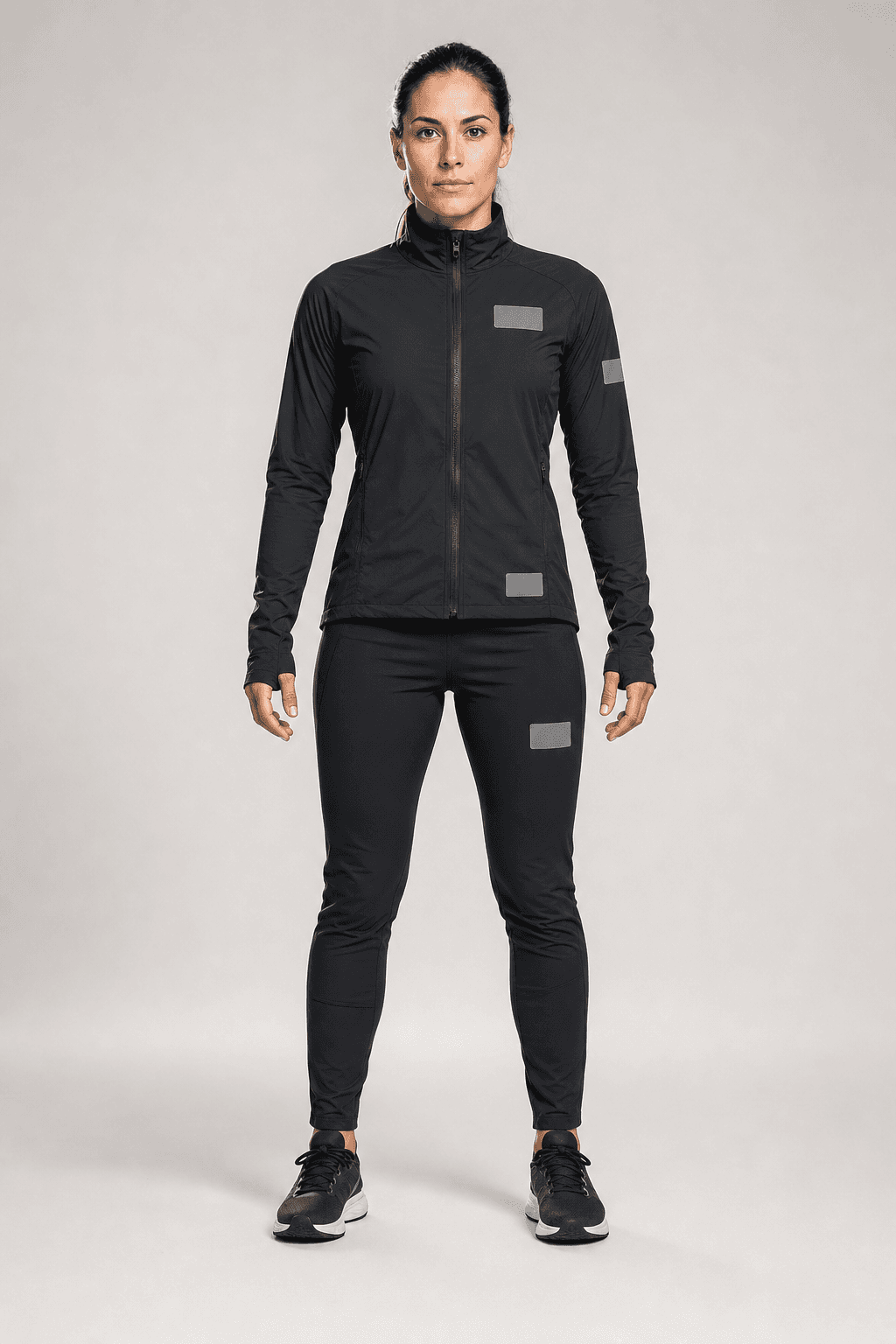 Athlete race front placement look